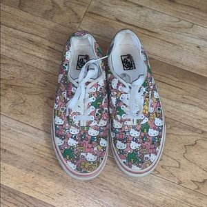 Classic Vans w Hello Kitty Print